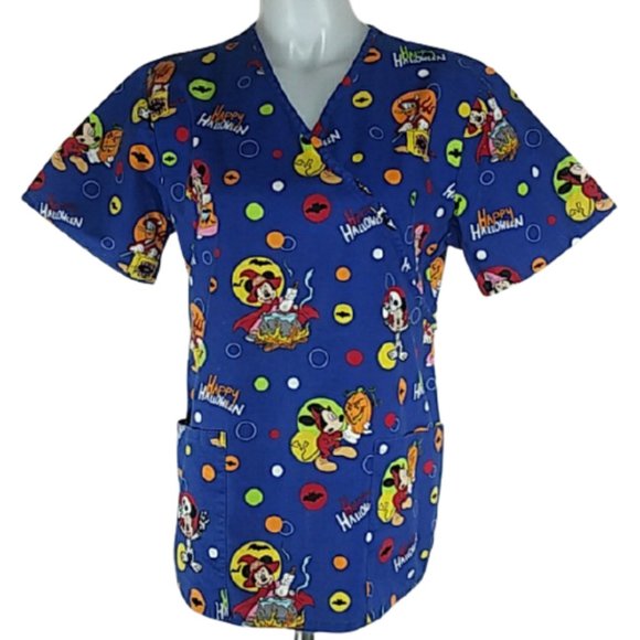 Disney Tops Disney Mickey Mouse Halloween Medical Scrub Poshmark